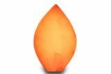 Polished Pink Manganoan (Mangano) Calcite Flame - Fluorescent! #323264-1